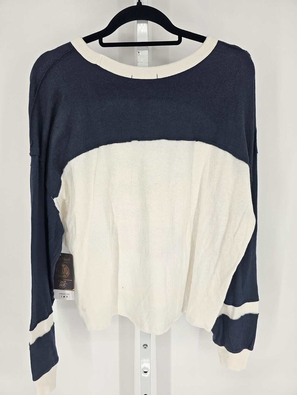 Penn State University Womens Sz XL Long Sleeve Knit Shirt by '47 Brand NEW - Picture 4 of 4